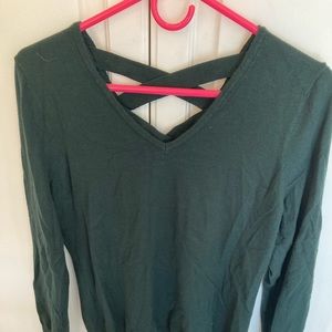Womens green sweater